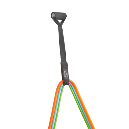 Reebok Resistance Tube Set - Fitness Strength Training Green/Blue/Orange/Black
