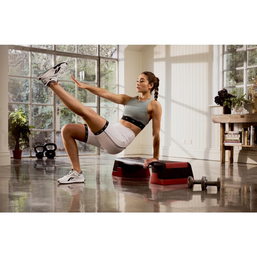 Reebok The Original Step - Aerobic Fitness HIIT Step Platform Workout Deck Black/Red