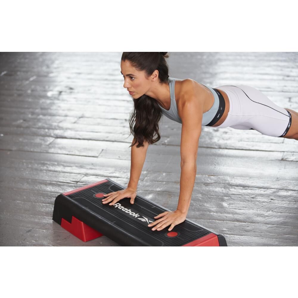 Reebok The Original Step - Aerobic Fitness HIIT Step Platform Workout Deck Black/Red