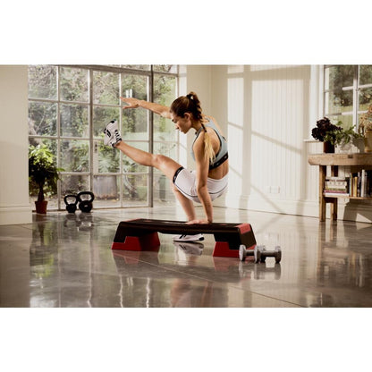 Reebok The Original Step - Aerobic Fitness HIIT Step Platform Workout Deck Black/Red