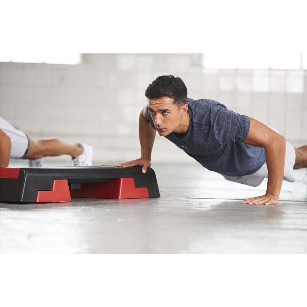 Reebok The Original Step - Aerobic Fitness HIIT Step Platform Workout Deck Black/Red