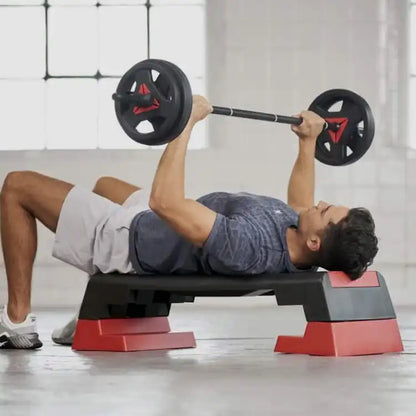 Reebok The Original Step - Aerobic Fitness HIIT Step Platform Workout Deck Black/Red