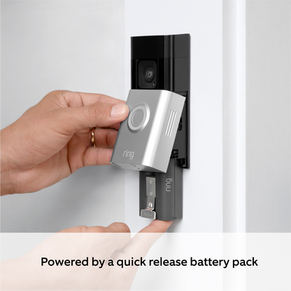 Ring Wireless Video Doorbell Plus HD 1536p with 2nd Gen Chime - Bundle B0BFJNDSJR Satin Nickel/White