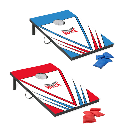 Royce Classic Wooden Bean Bag Toss Board 2 Boards - Backyard Cornhole Game Set