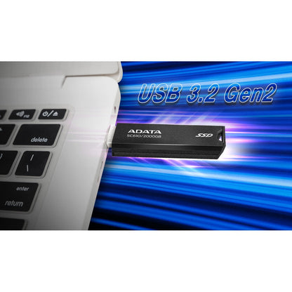 Adata SC610 Retractable USB3.2 Gen 2 | 500GB External SSD | Compatible with PS5 & Xbox Series X|S (5 Years Warranty)