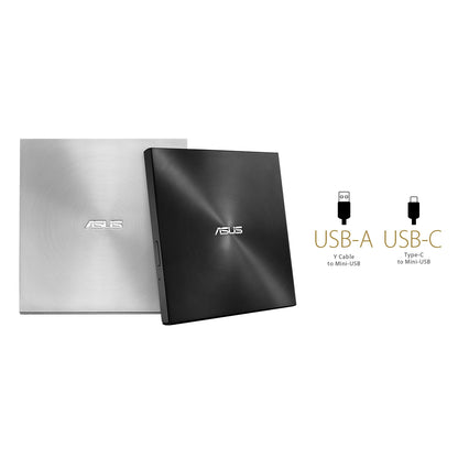 Asus ZenDrive U9M SDRW-08U9M-U 8x DVD-RW USB-C External DVD & CD Writer (Silver)