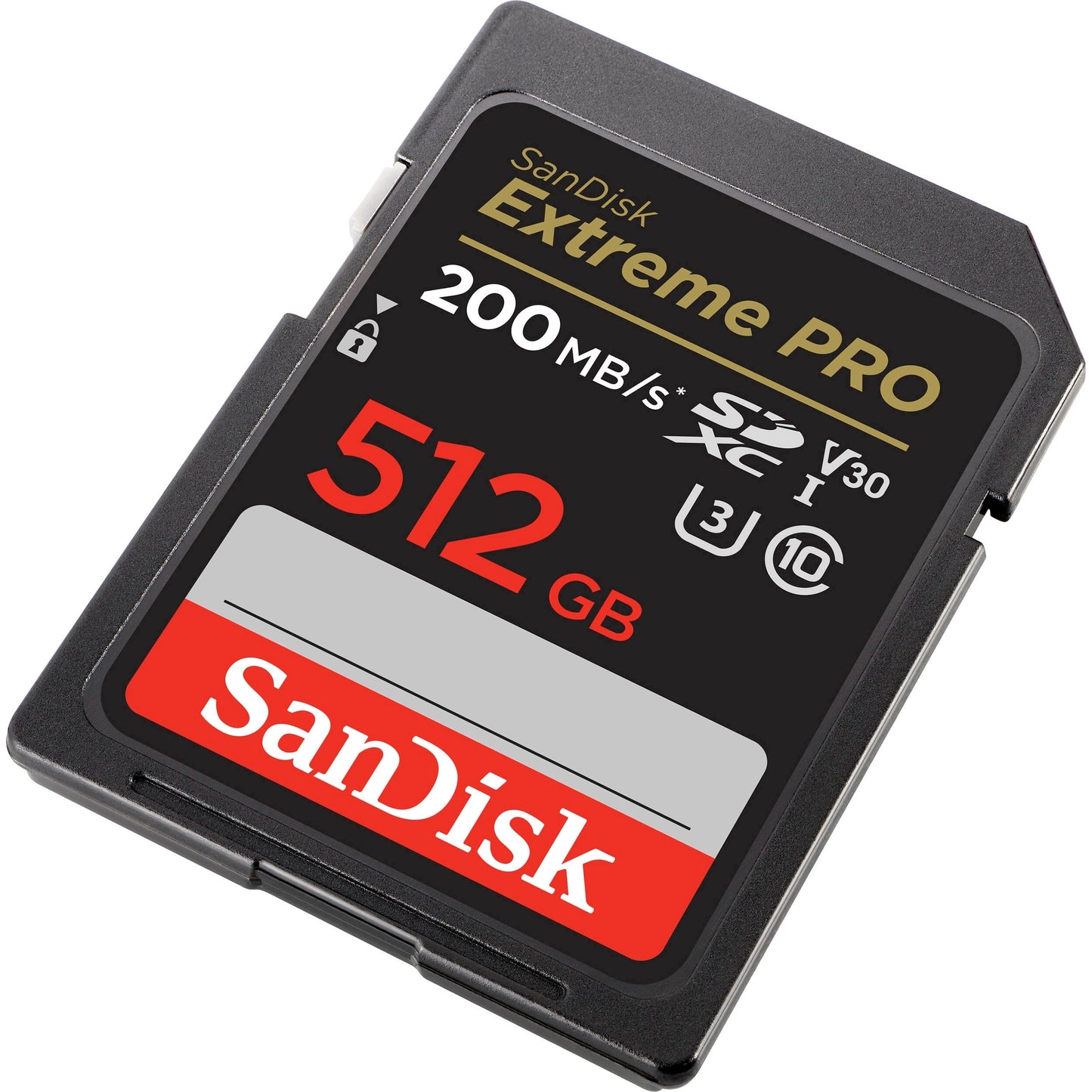 SanDisk Extreme Pro SDXC SDXXD 512GB V30 U3 C10 UHS-I Memory Card