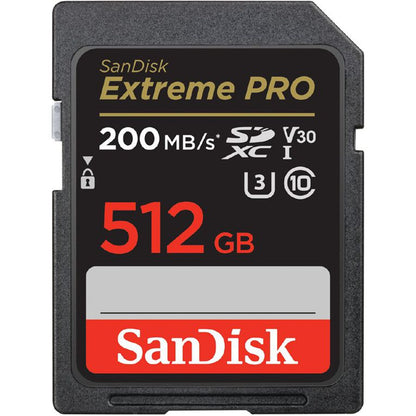 SanDisk Extreme Pro SDXC SDXXD 512GB V30 U3 C10 UHS-I Memory Card