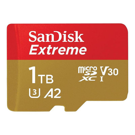 SanDisk 1TB Extreme Micro SDXC SQXAV V30 U3 C10 A2 UHS-I with SD Adapter