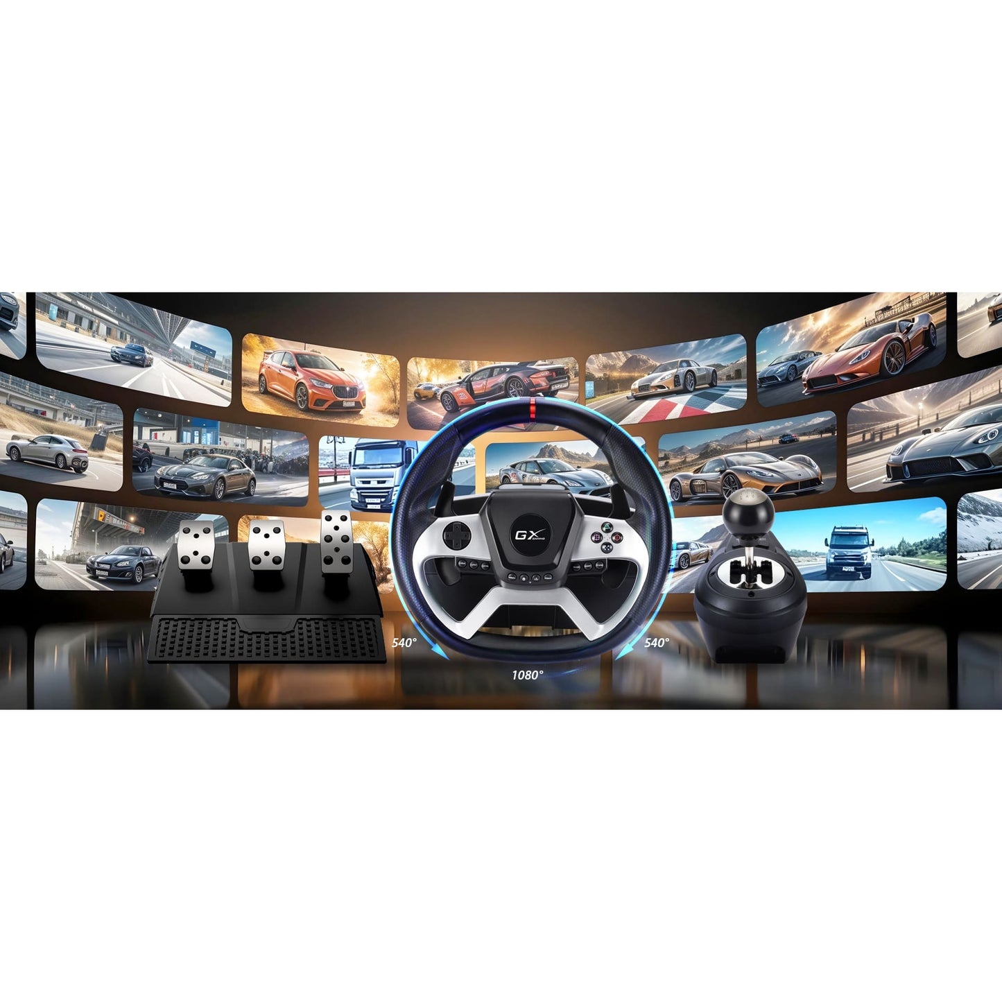 Genius SpeedMaster X5 Racing Wheel with Force Feedback