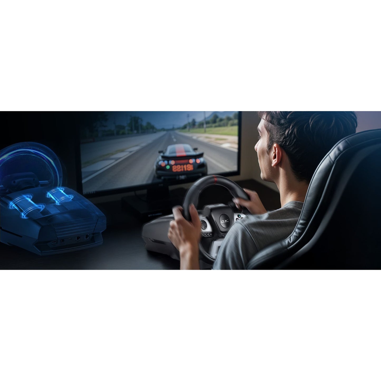 Genius SpeedMaster X5 Racing Wheel with Force Feedback