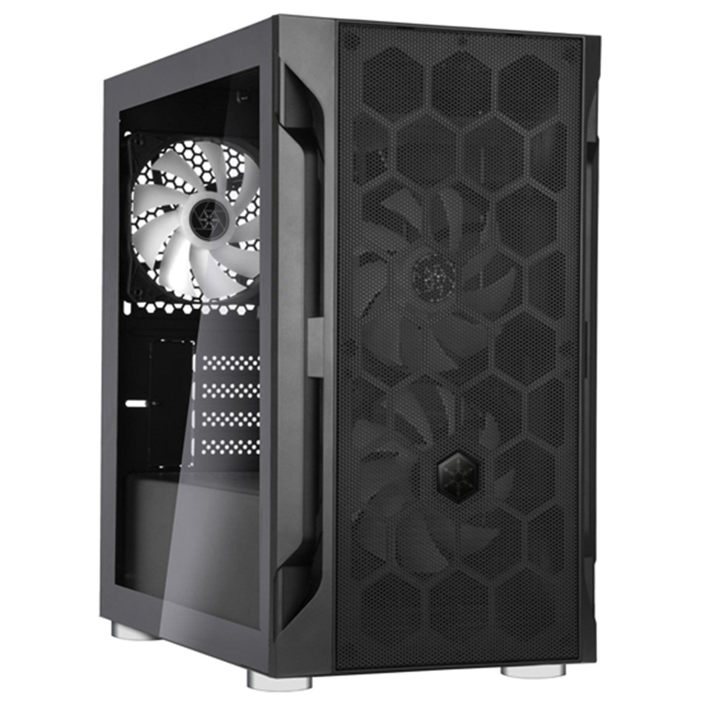 SilverStone Fara H1M PRO mATX Case - Glass Window + ARGB Fans