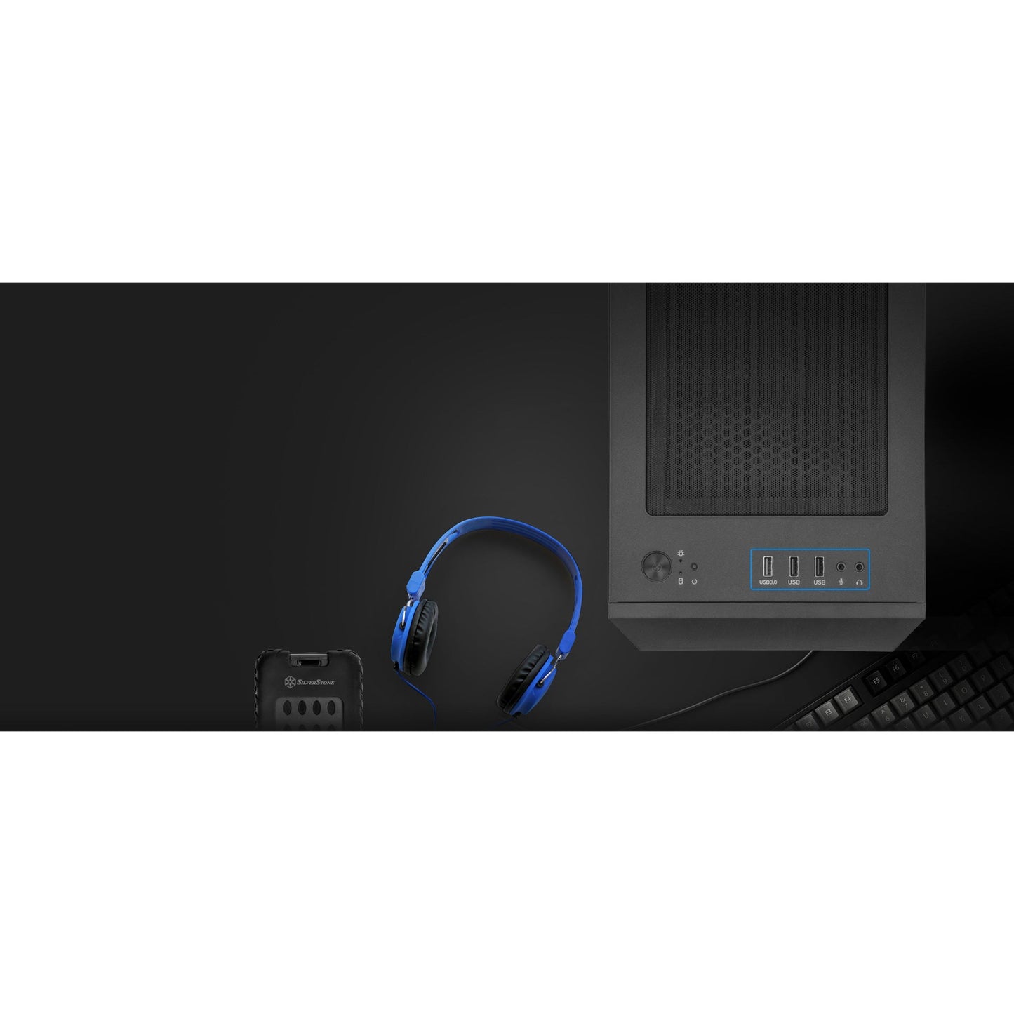 SilverStone Fara H1M PRO mATX Case - Glass Window + ARGB Fans