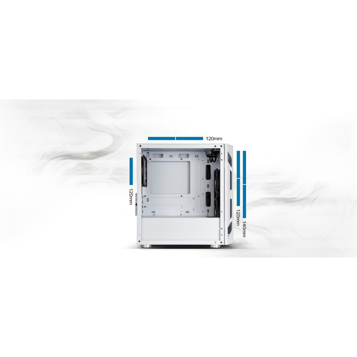 SilverStone Fara H1M PRO mATX Case - Glass Window + ARGB Fans