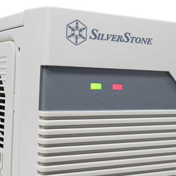 SilverStone FLP01W Retro-inspired HTPC ATX Case (White)