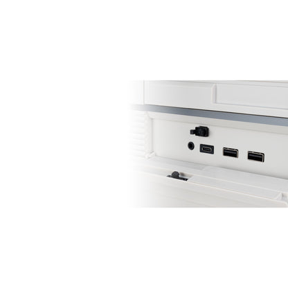 SilverStone FLP01W Retro-inspired HTPC ATX Case (White)