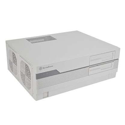 SilverStone FLP01W Retro-inspired HTPC ATX Case (White)