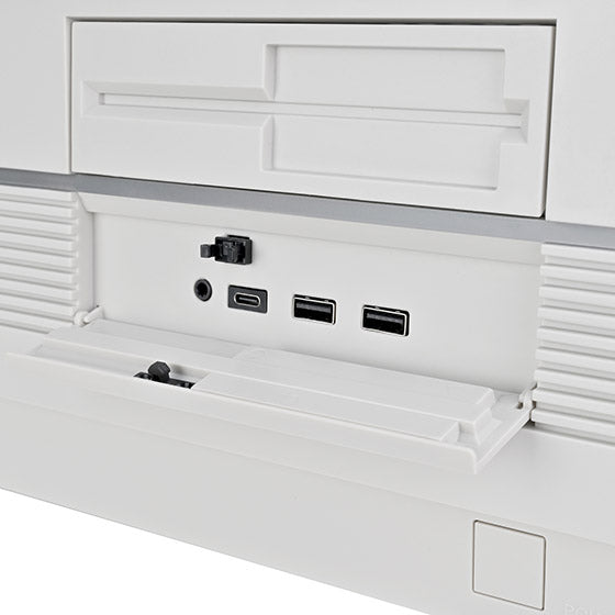 SilverStone FLP01W Retro-inspired HTPC ATX Case (White)