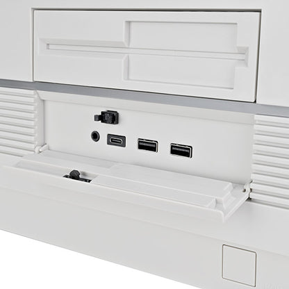 SilverStone FLP01W Retro-inspired HTPC ATX Case (White)