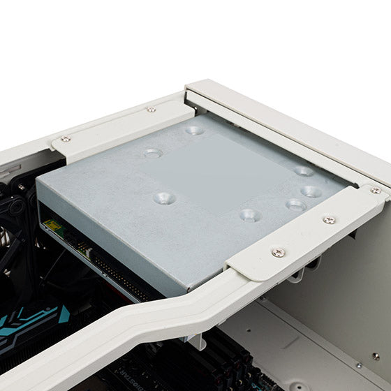 SilverStone FLP01W Retro-inspired HTPC ATX Case (White)