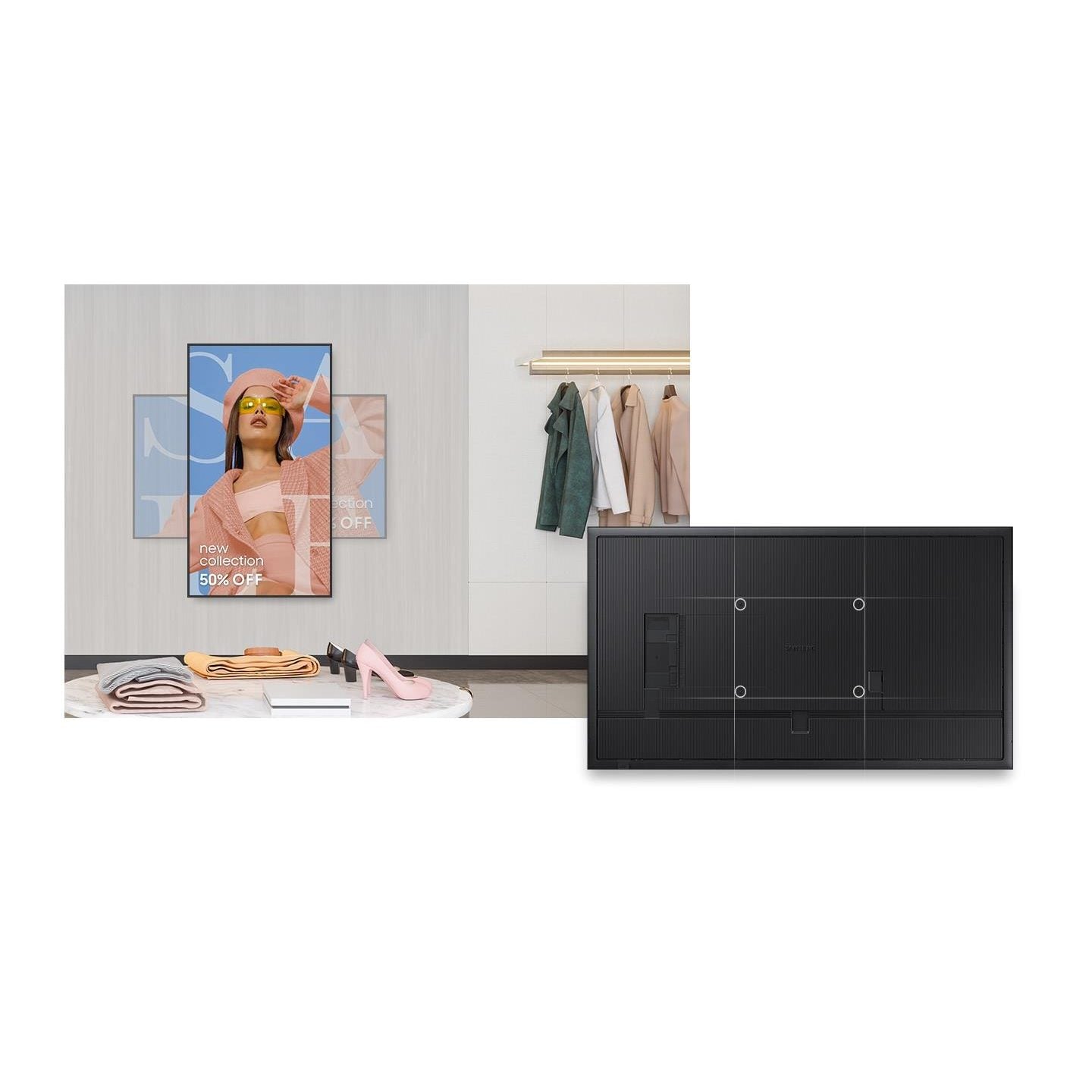 Samsung 55" Crystal UHD QBC QB55C | 4K 3840x2160 | Tizen OS | Digital Signage Display (LH55QBCEBGCXXY)