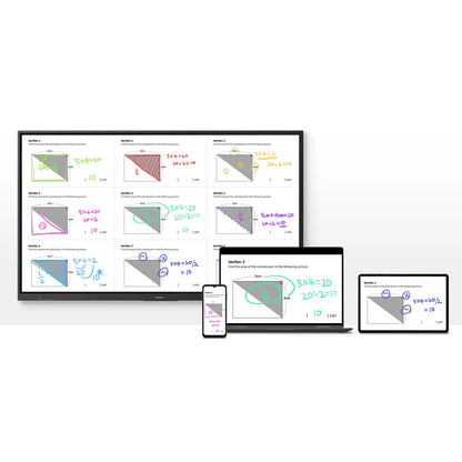 Samsung 65" WAF Series 4K Interactive eBoard Smart Touch Display Touchscreen Panel with Android 14 and EDLA Certification
