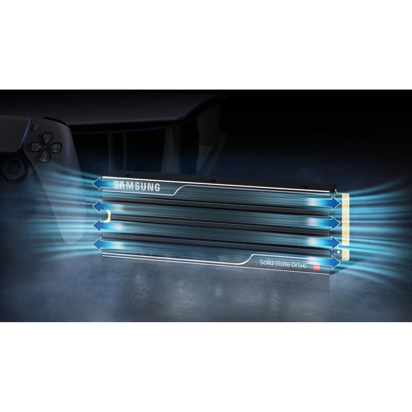 Samsung 9100 PRO 1TB with Heatsink M.2 2280 PCIe NVMe Gen5 Internal SSD PS5 Compatible