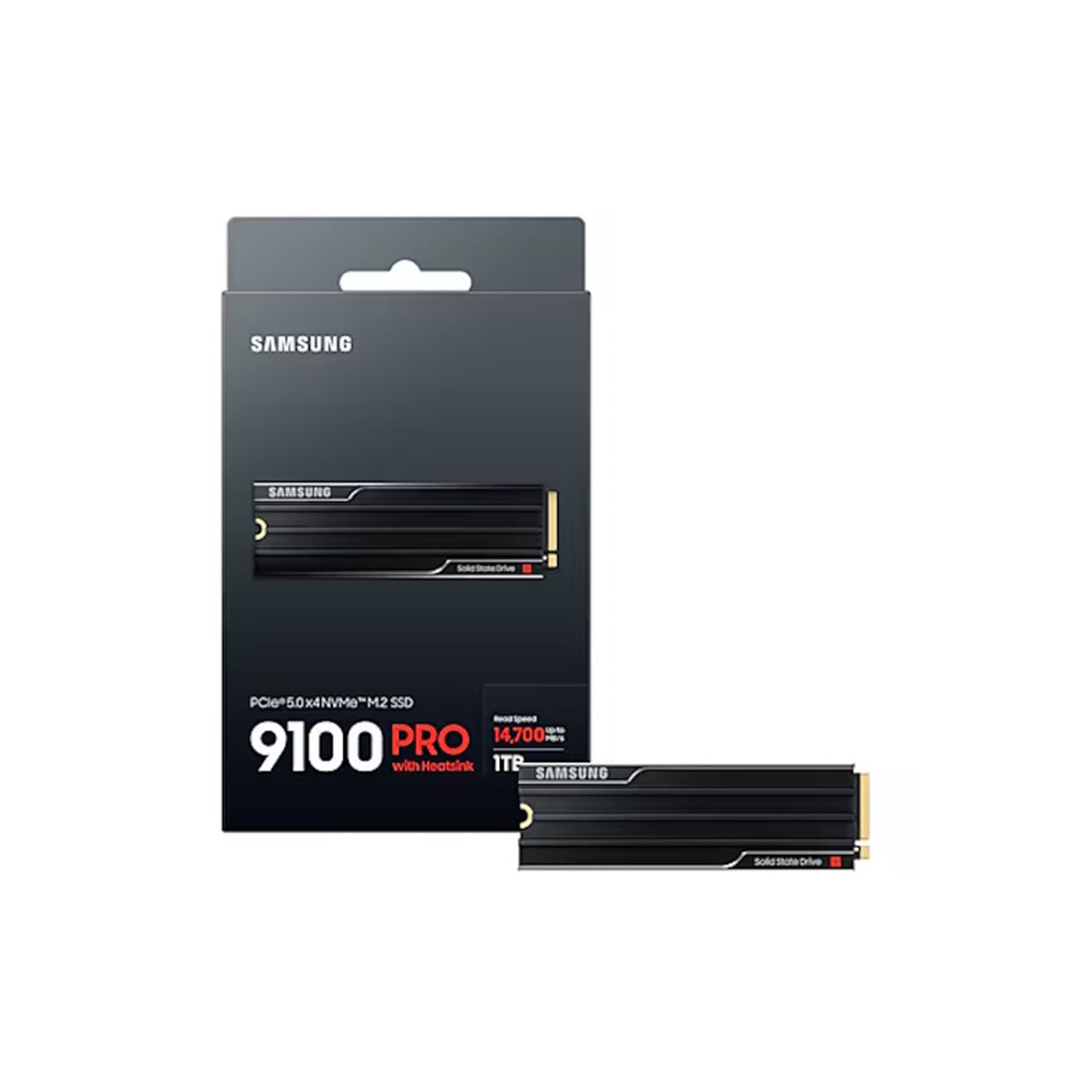 Samsung 9100 PRO 1TB with Heatsink M.2 2280 PCIe NVMe Gen5 Internal SSD PS5 Compatible