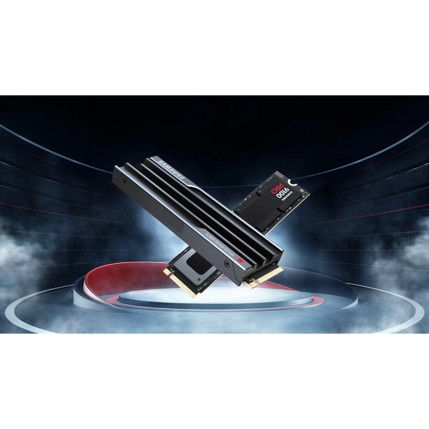 Samsung 9100 PRO 1TB with Heatsink M.2 2280 PCIe NVMe Gen5 Internal SSD PS5 Compatible