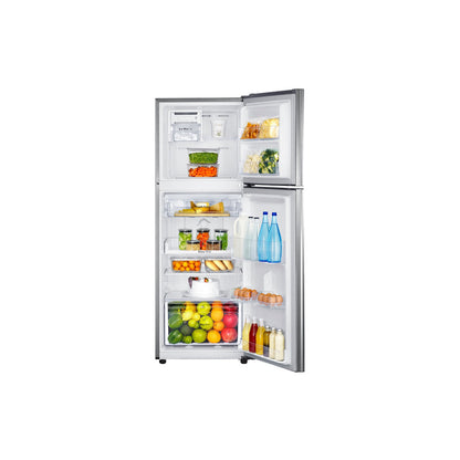 Samsung Refrigerator 236L 3050 TMF with Twist Ice Maker (SR255MLS) - Top Mount Fridge Freezer - Ez Clean Steel (Silver)