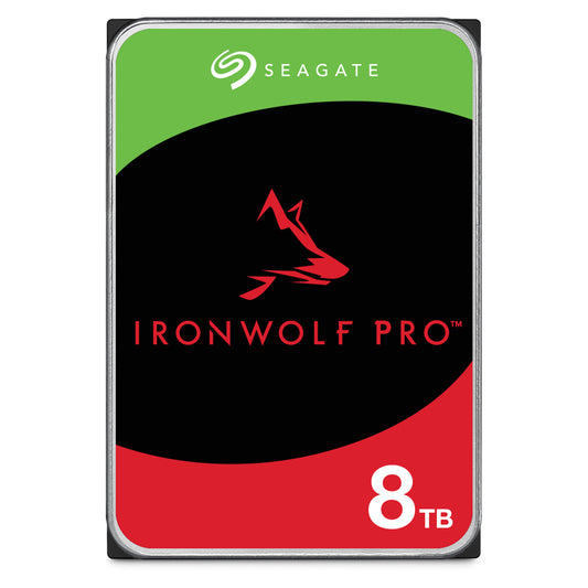 Seagate IronWolf Pro 8TB 7200RPM 256MB SATA NAS Internal 3.5" HDD (5 Years Warranty)