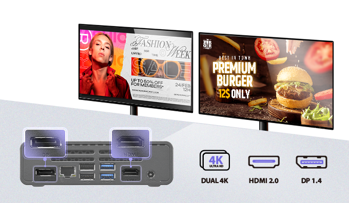 Shuttle NE10N Intel N100 3.4GHz Fanless Barebone Mini PC