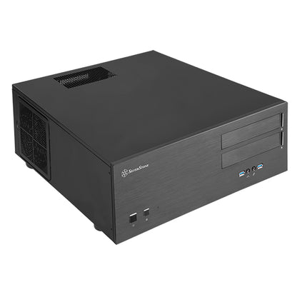 SilverStone GD08 Grandia ATX HTPC STT-GD08B Desktop Case Computer Chassis (Black)