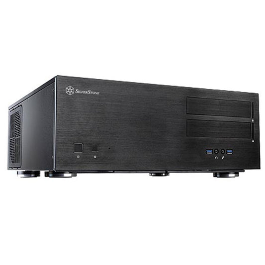 SilverStone GD08 Grandia ATX HTPC STT-GD08B Desktop Case Computer Chassis (Black)