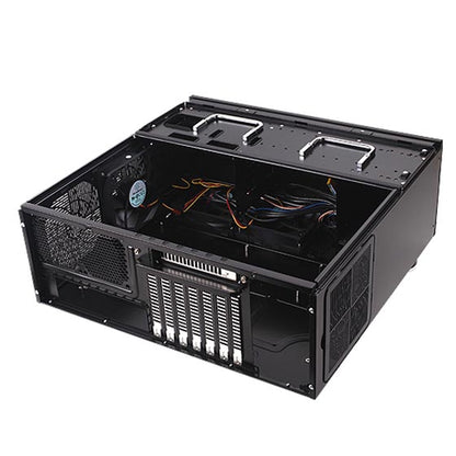 SilverStone GD08 Grandia ATX HTPC STT-GD08B Desktop Case Computer Chassis (Black)