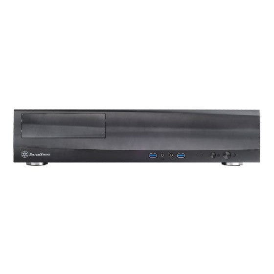 SilverStone Milo ML03B mATX HTPC Low Profile Case Black