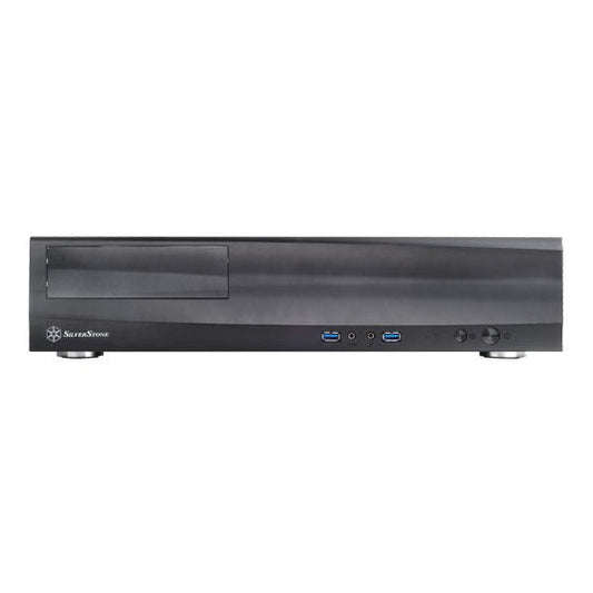 SilverStone Milo ML03B mATX HTPC Low Profile Case Black