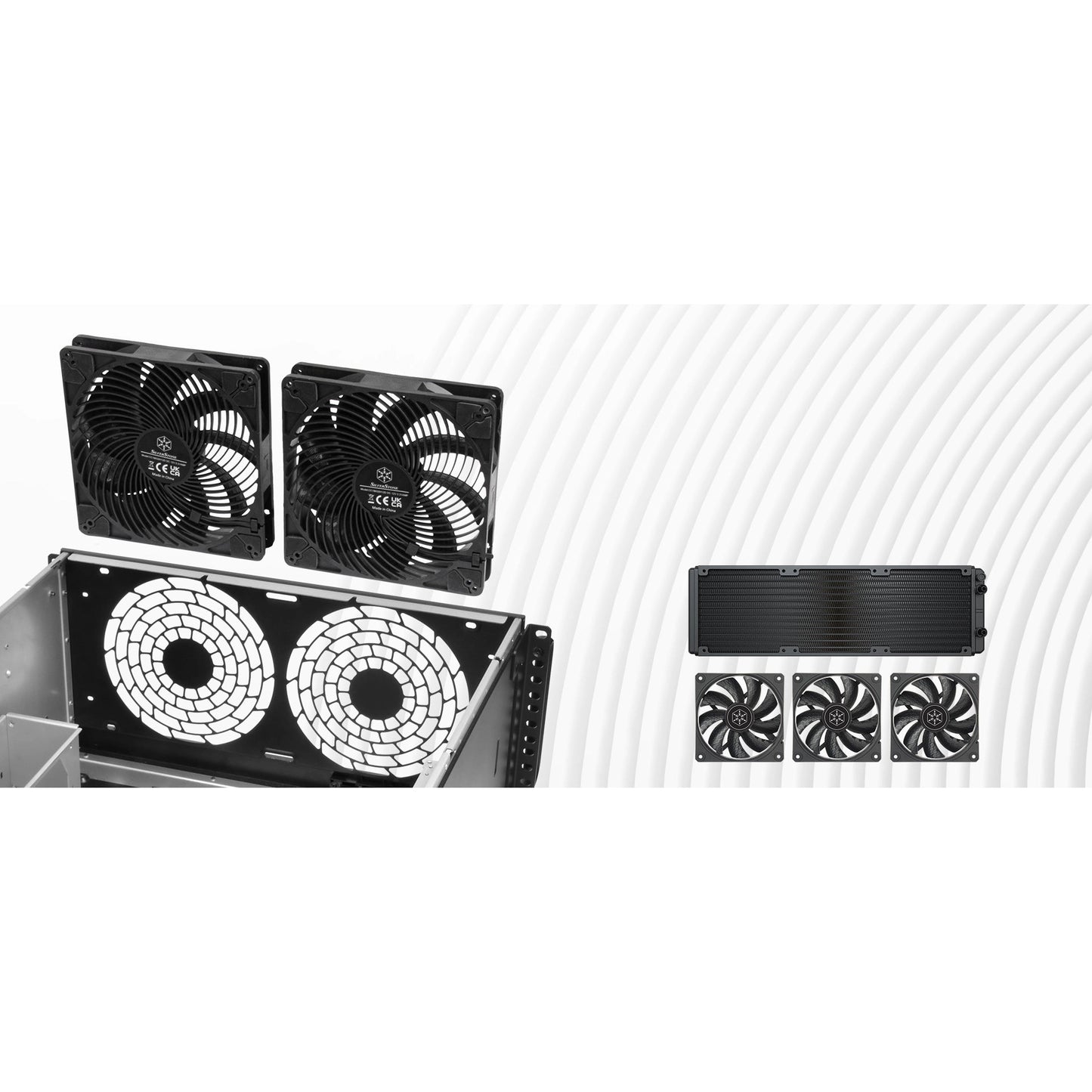 SilverStone RM51 5U Rackmount Server Chassis Case SST-RM51 (Black)