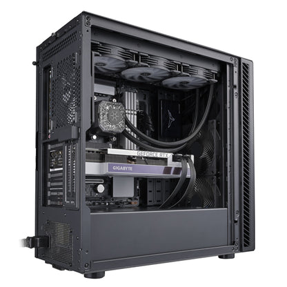 SilverStone SEQ1B SETA Q1 ATX Black Silent Mid-Tower Case Black