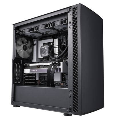 SilverStone SEQ1B SETA Q1 ATX Black Silent Mid-Tower Case Black