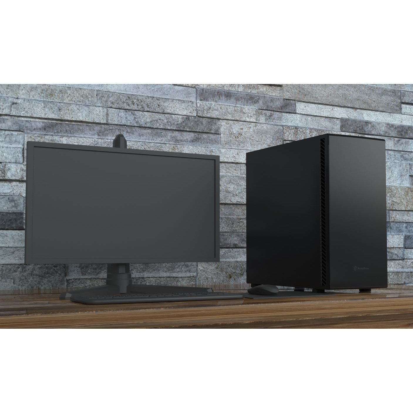 SilverStone SEQ1B SETA Q1 ATX Black Silent Mid-Tower Case Black