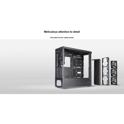 SilverStone SEQ1B SETA Q1 ATX Black Silent Mid-Tower Case Black