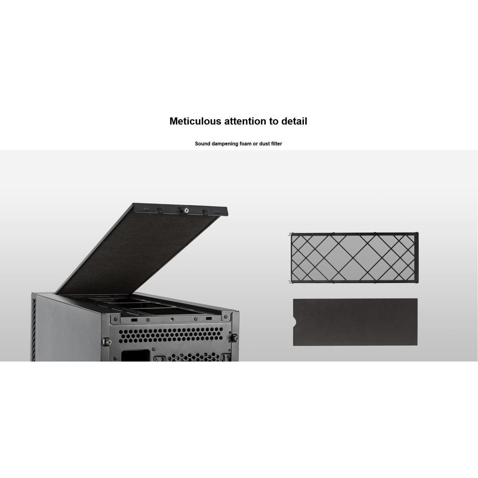 SilverStone SEQ1B SETA Q1 ATX Black Silent Mid-Tower Case Black