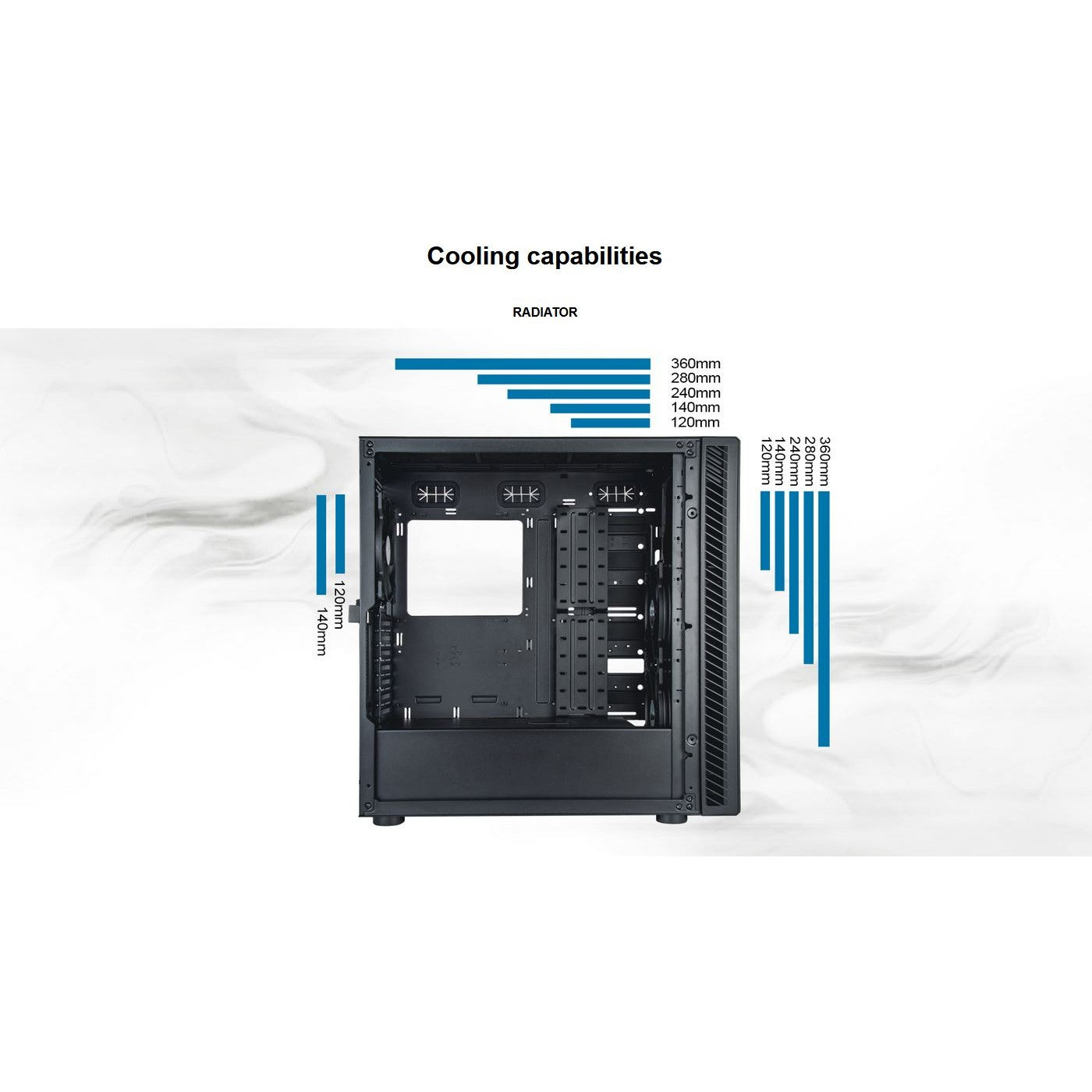 SilverStone SEQ1B SETA Q1 ATX Black Silent Mid-Tower Case Black