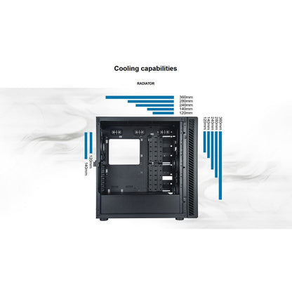 SilverStone SEQ1B SETA Q1 ATX Black Silent Mid-Tower Case Black