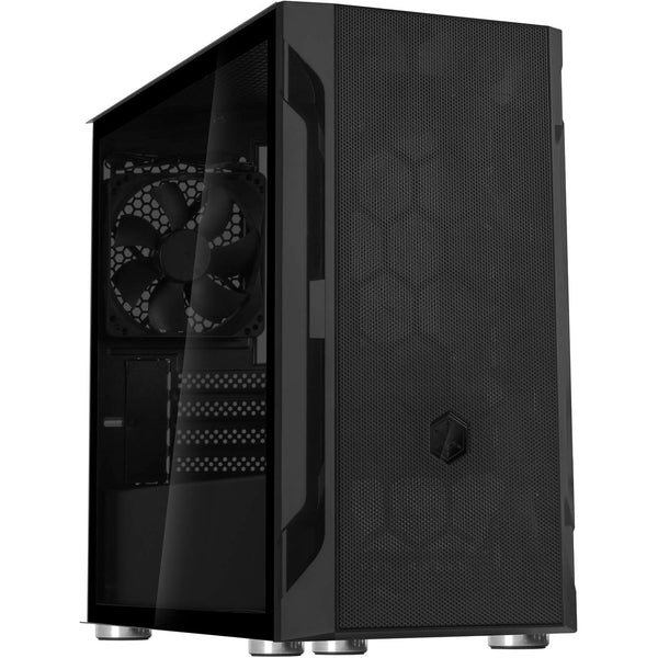 SilverStone Fara H1M mATX Gaming PC Case SST-FAH1MB-G - Tempered Glass Black