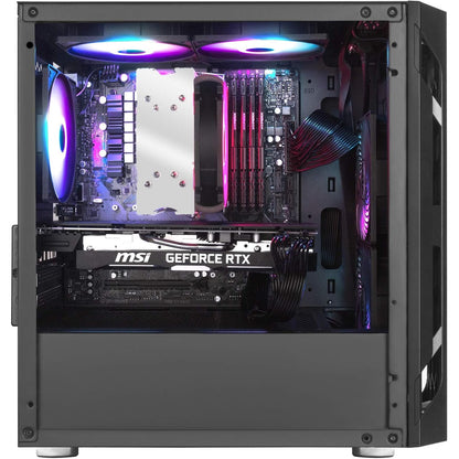 SilverStone Fara H1M mATX Gaming PC Case SST-FAH1MB-G - Tempered Glass Black