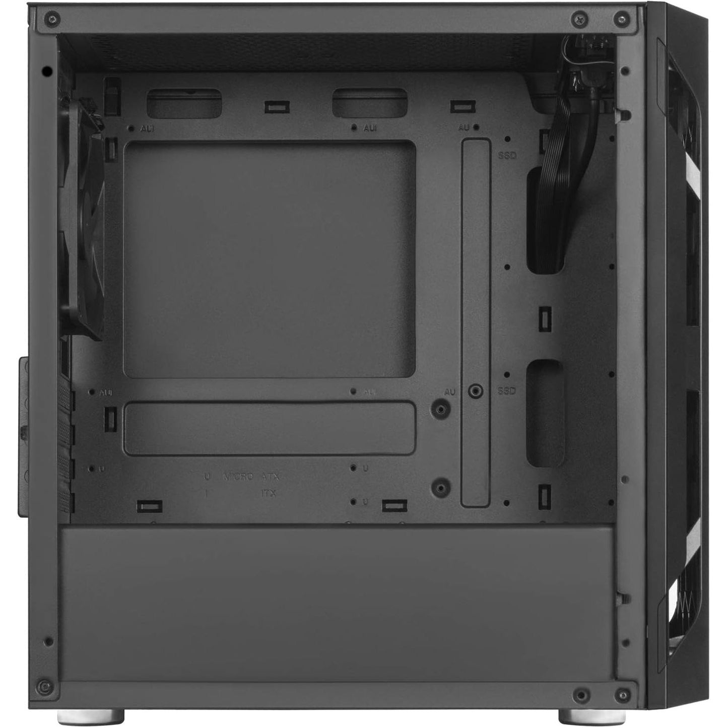 SilverStone Fara H1M mATX Gaming PC Case SST-FAH1MB-G - Tempered Glass Black