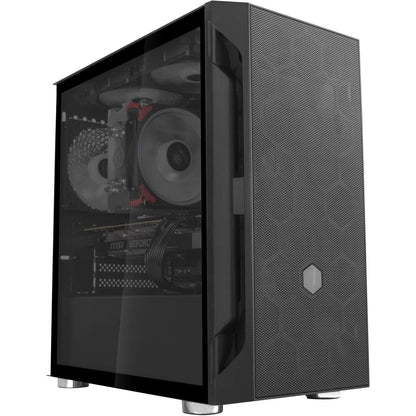 SilverStone Fara H1M mATX Gaming PC Case SST-FAH1MB-G - Tempered Glass Black