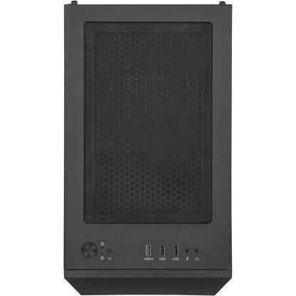 SilverStone Fara H1M mATX Gaming PC Case SST-FAH1MB-G - Tempered Glass Black